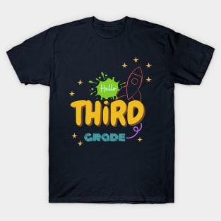 hello Third Grade Teacher Team T-Shirt